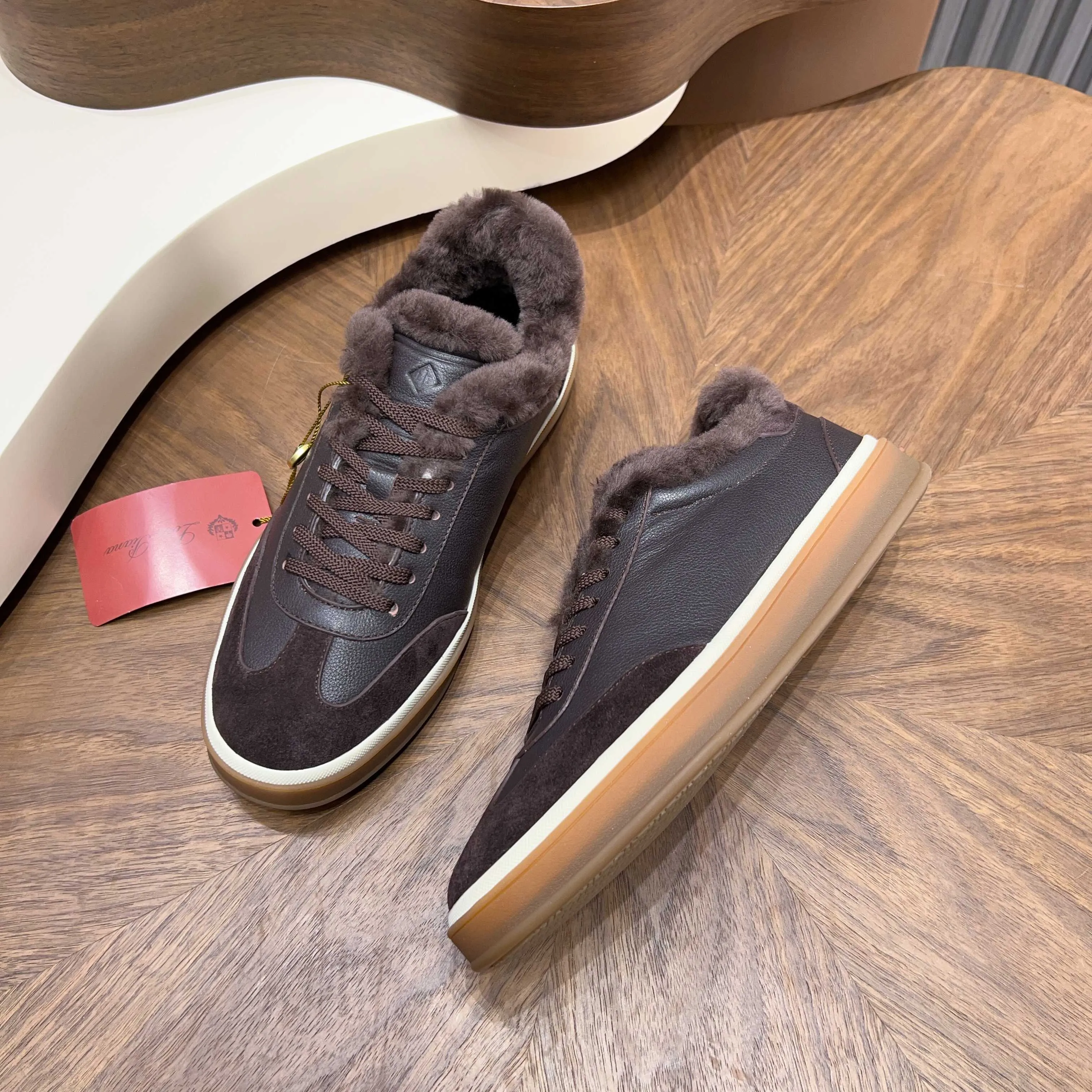 💰740 Loro Piana - Classic casual wool shoes, men's lace-up casual shoes and sneakers, high-quality lightweight and comfortable fabrics, suitable for outdoor leisure, the color is young and energetic, and it looks great with sportswear or casual suits! Code number: 39-44 (45, 46, can be customized)